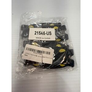 LERTREE 2 pair Ice Gripper Shoe Covers Anti Slip Spikes Crampons Durable, winter